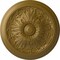 Ekena Millwork Vienna Ceiling Medallion (Fits Canopies up to 3 1/4"), Hand-Painted Gold, 16 7/8"OD x 5/8"P CM17VIGLS - alternate 1